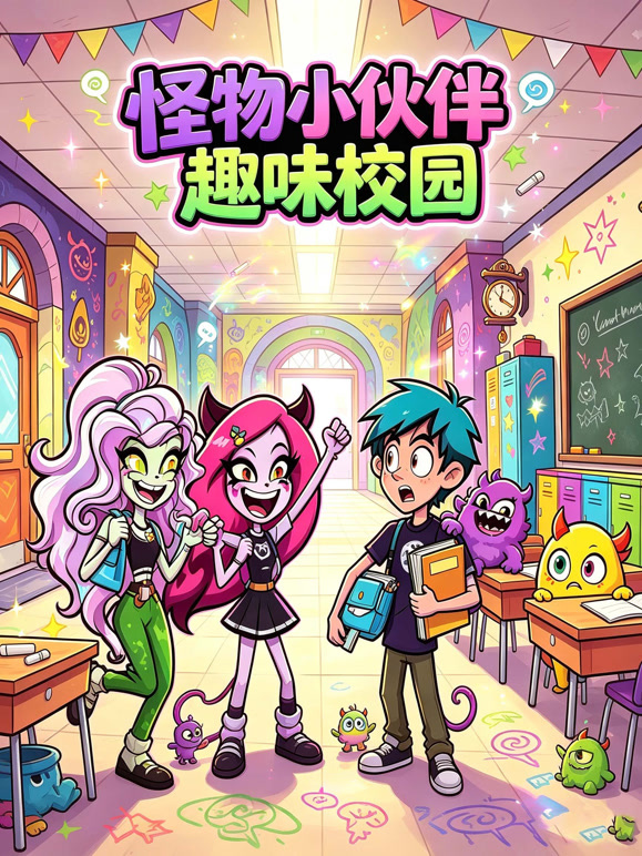 《怪物小伙伴趣味校园》完整版免费在线观看